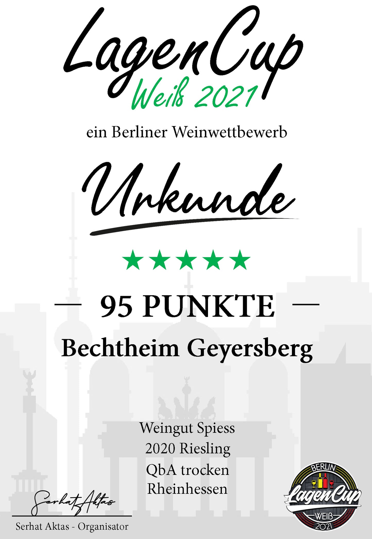 Berlin Lagencup weiß 2021