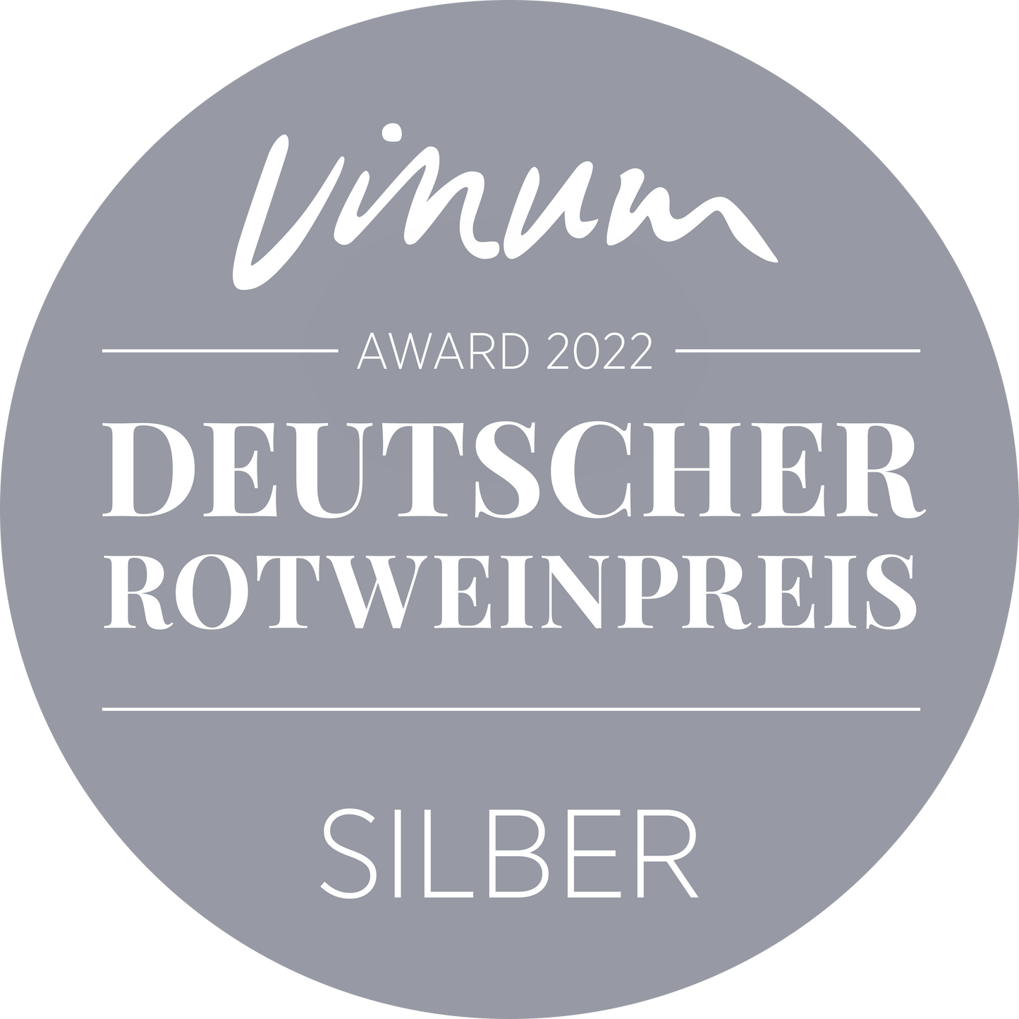 Silbermedaille beim Vinum Deutscher Rotweinpreis 2022