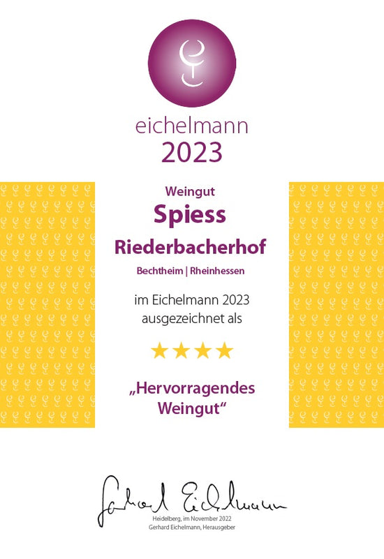 Aufstieg! 4 Sterne im Eichelmann Weinführer 2023